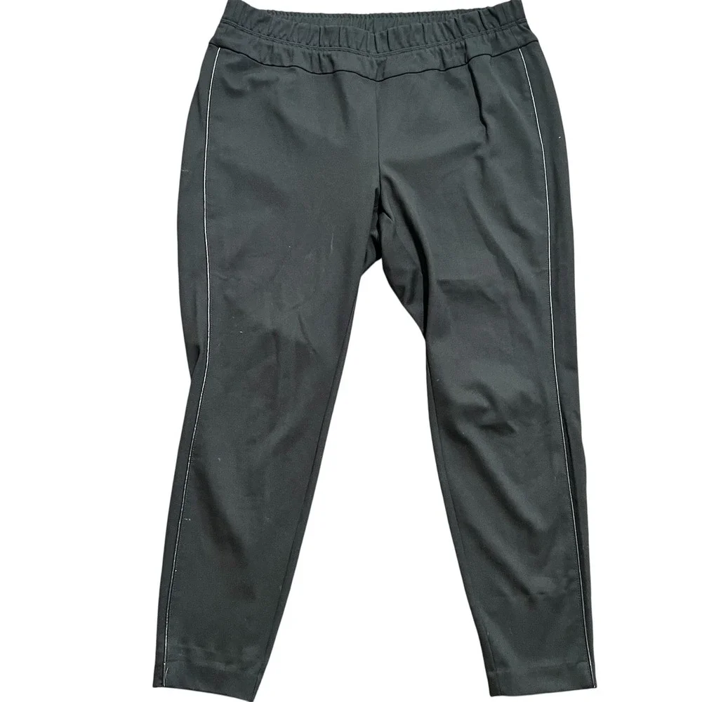 J Jill Ponte Leggings XL‎ Petite Black Pants Pull On Elastic Waist